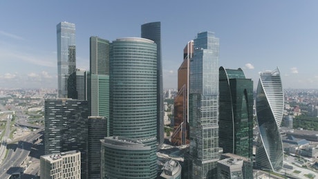 Skyscrapers in Moscow.