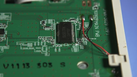 Small electrical board.