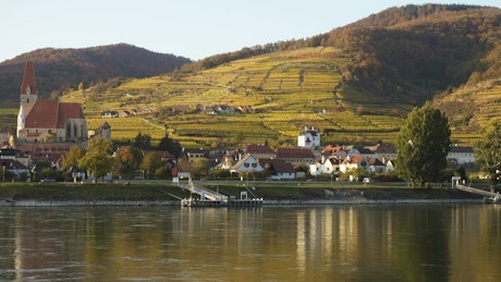 Small European town near the Lake