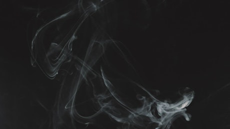 Smoke effect over black background.