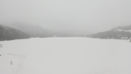 Snowy plain