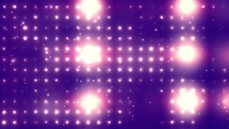 Stadium lights and purple particles.