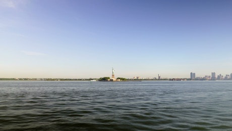 Statue of Liberty in the distance