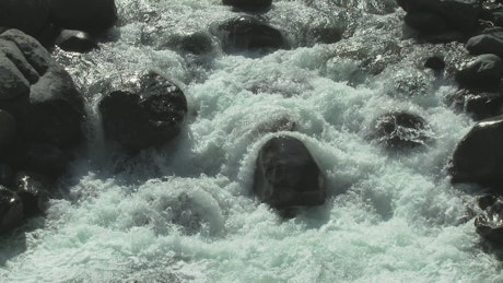 Stream flowing between the rocks
