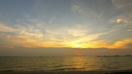 Sunset from the seashore
