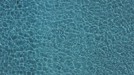 Swimming pool water, top aerial shot