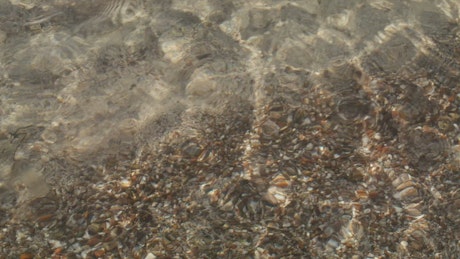 Texture of crystal clear water waving and moving.