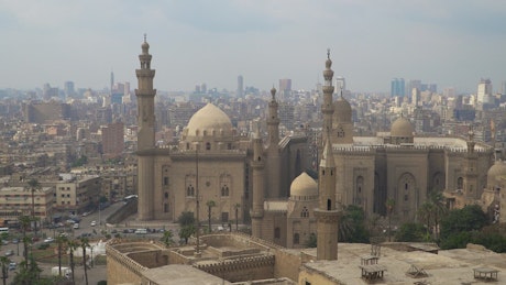 The great city of Cairo in Egypt.