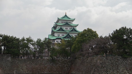 Time lapse of historic Nagoya castle