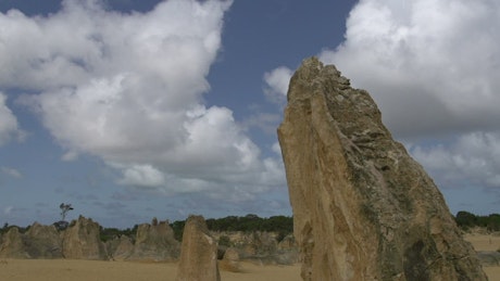 Time-lapse of rock formations