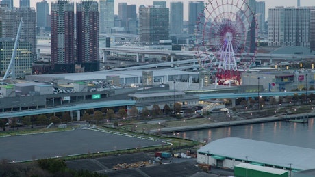 Tokyo urban cityscape time lapse
