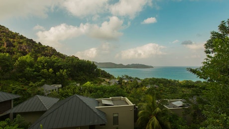 Tropical island landscape view