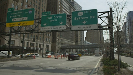 Tunnel sign in New York