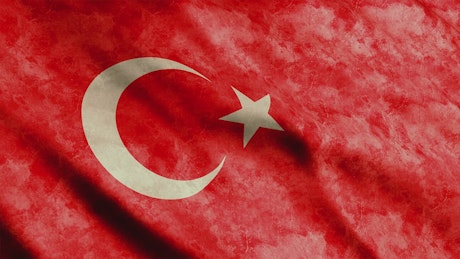 Turkey faded flag