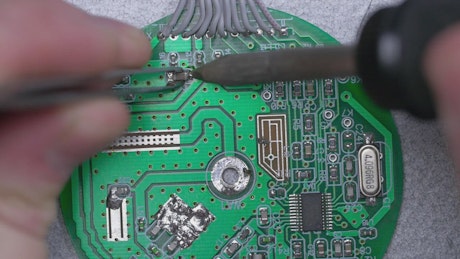 Using a Soldering Iron.