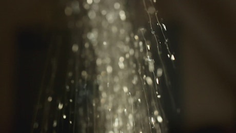 Water falling in a shower