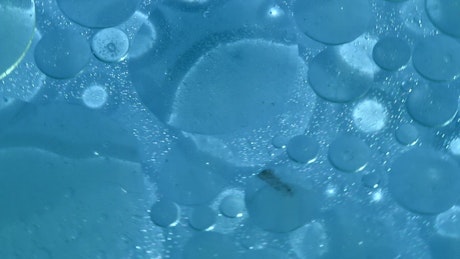 Water on swirling plastic