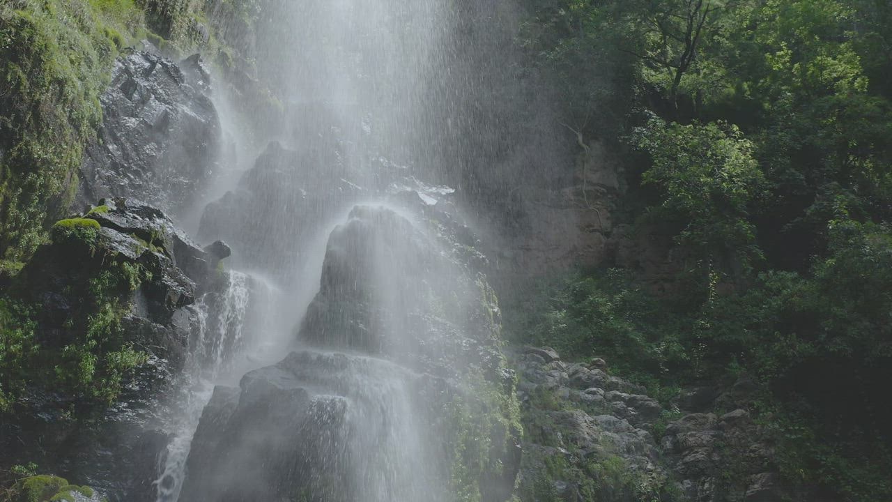 4k Video - Beautiful Aesthetic Waterfall - Vertical Video 