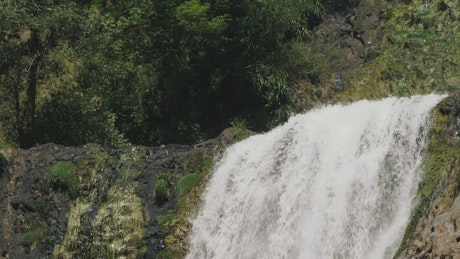 Waterfall landscape.