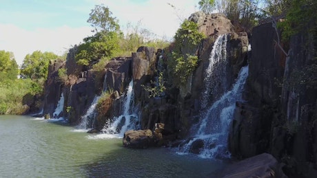 Waterfalls in a reserve.