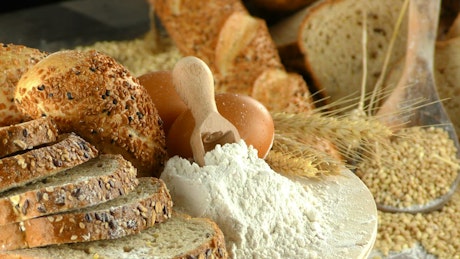 Wheat bread presentation