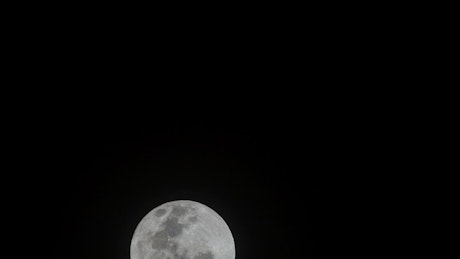 Zoomed in towards the Moon
